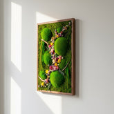 Baharın Renkleri – Moss & Kurutulmuş Çiçeklerle El Yapımı Yosun Tablo