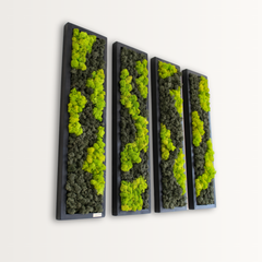 Yeşil Ritim – Dikey Liken Panel Tasarım