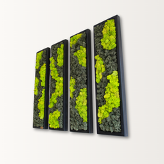 Yeşil Ritim – Dikey Liken Panel Tasarım