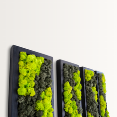 Yeşil Ritim – Dikey Liken Panel Tasarım