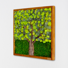Ağaç Dokulu Moss Art – Liken & Wood ile El Yapımı Doğal Dekor