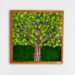 Ağaç Dokulu Moss Art – Liken & Wood ile El Yapımı Doğal Dekor