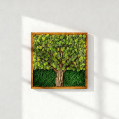 Ağaç Dokulu Moss Art – Liken & Wood ile El Yapımı Doğal Dekor