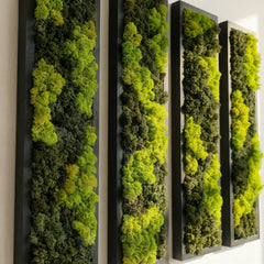 Yeşil Ritim – Dikey Liken Panel Tasarım