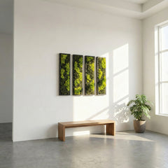 Yeşil Ritim – Dikey Liken Panel Tasarım