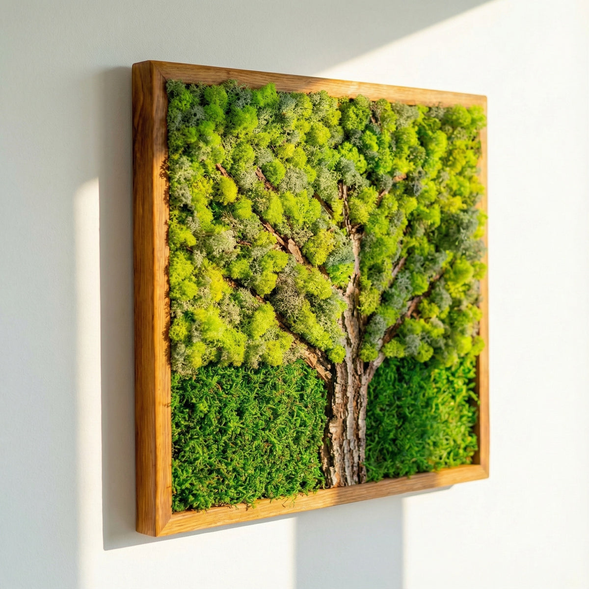 Ağaç Dokulu Moss Art – Liken & Wood ile El Yapımı Doğal Dekor
