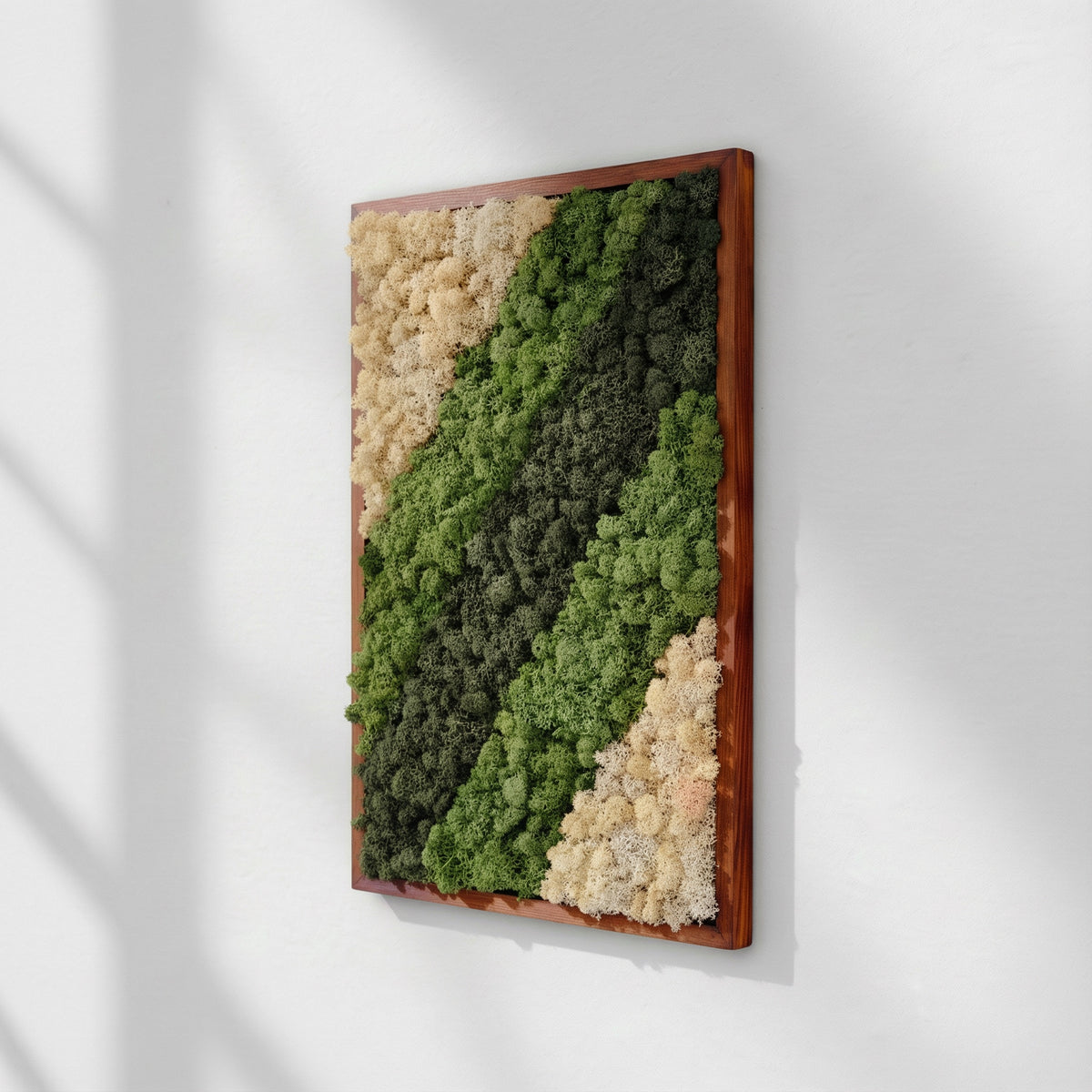 İskandinav Moss Art – Reindeer Moss ile El Yapımı Duvar Dekoru