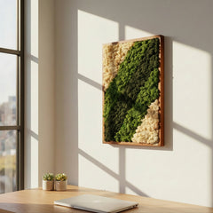 İskandinav Moss Art – Reindeer Moss ile El Yapımı Duvar Dekoru