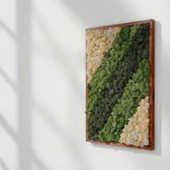 İskandinav Moss Art – Reindeer Moss ile El Yapımı Duvar Dekoru