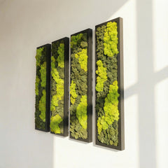 Yeşil Ritim – Dikey Liken Panel Tasarım