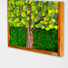 Ağaç Dokulu Moss Art – Liken & Wood ile El Yapımı Doğal Dekor